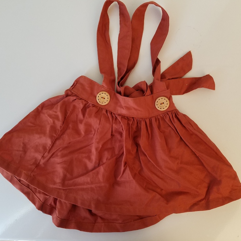 Whimsical Rose Suspender Skirt